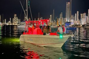 tour bahía en bote deportivo